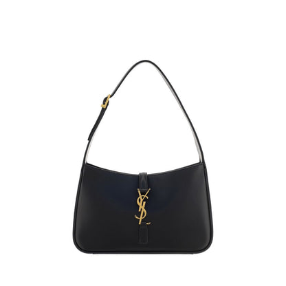 Bolso de mano Saint Laurent de piel de becerro negra Bos Taurus