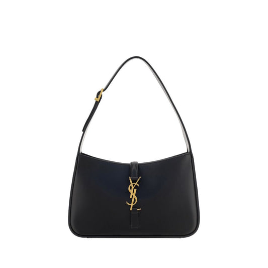 Bolso de mano Saint Laurent de piel de becerro negra Bos Taurus