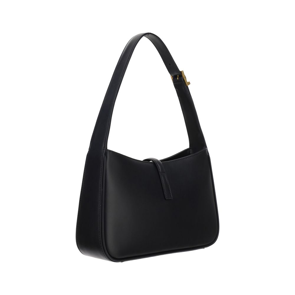 Bolso de mano Saint Laurent de piel de becerro negra Bos Taurus