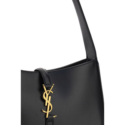 Bolso de mano Saint Laurent de piel de becerro negra Bos Taurus