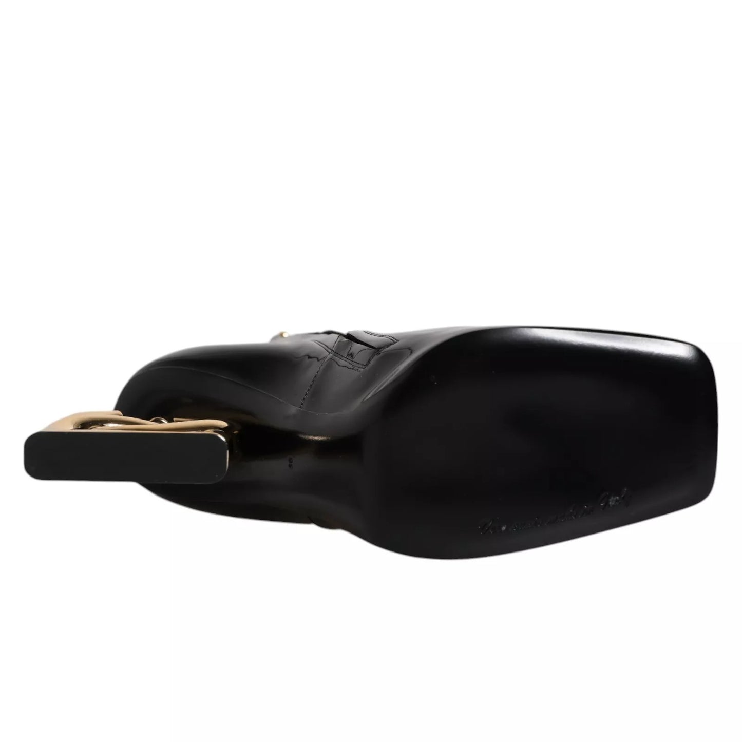 Botas Dolce & Gabbana Jackie de Cuero Negro a Media Pierna