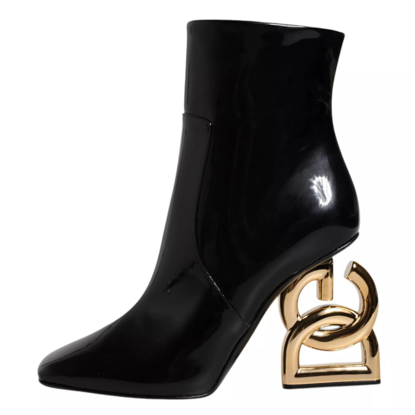 Botas Dolce & Gabbana Jackie de Cuero Negro a Media Pierna