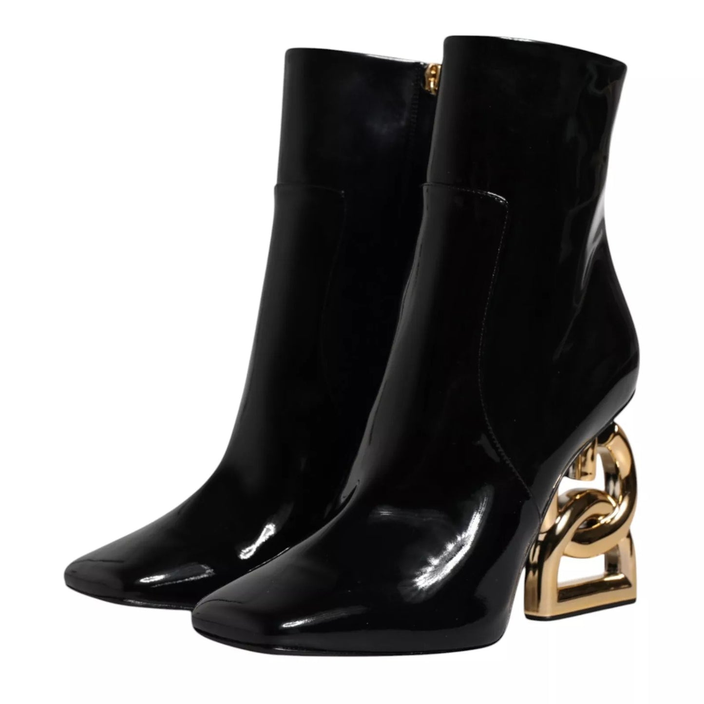 Botas Dolce & Gabbana Jackie de Cuero Negro a Media Pierna