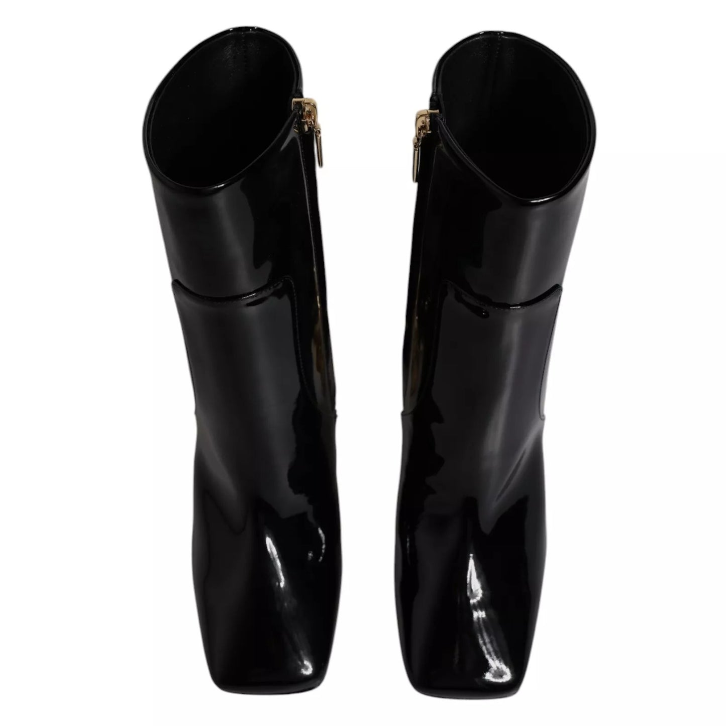 Botas Dolce & Gabbana Jackie de Cuero Negro a Media Pierna