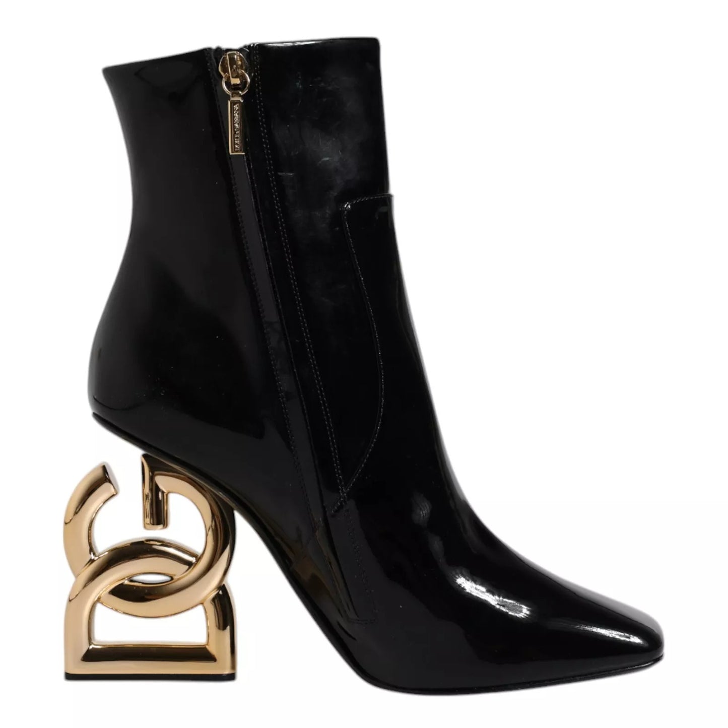 Botas Dolce & Gabbana Jackie de Cuero Negro a Media Pierna