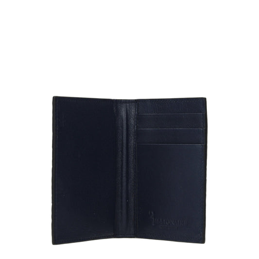 Tarjetero de piel de cocodrilo azul Billionaire Italian Couture