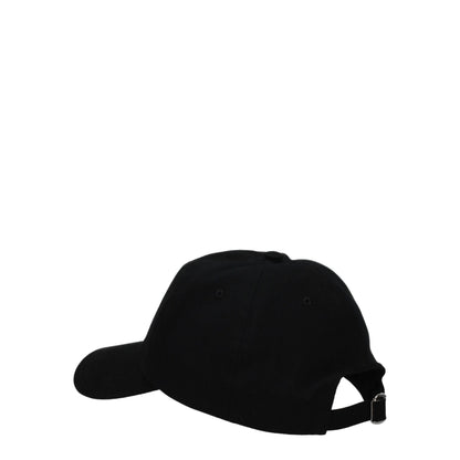 Valentino Garavani Gorra De Béisbol De Algodón Negro