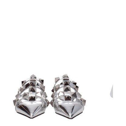 Sandalias planas Valentino Garavani de piel gris