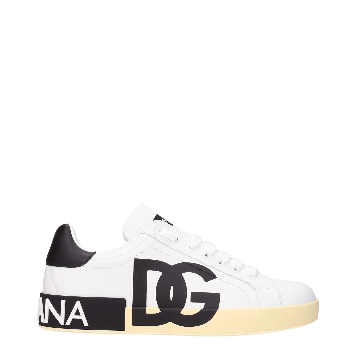 Zapatillas bajas de piel blanca Dolce & Gabbana