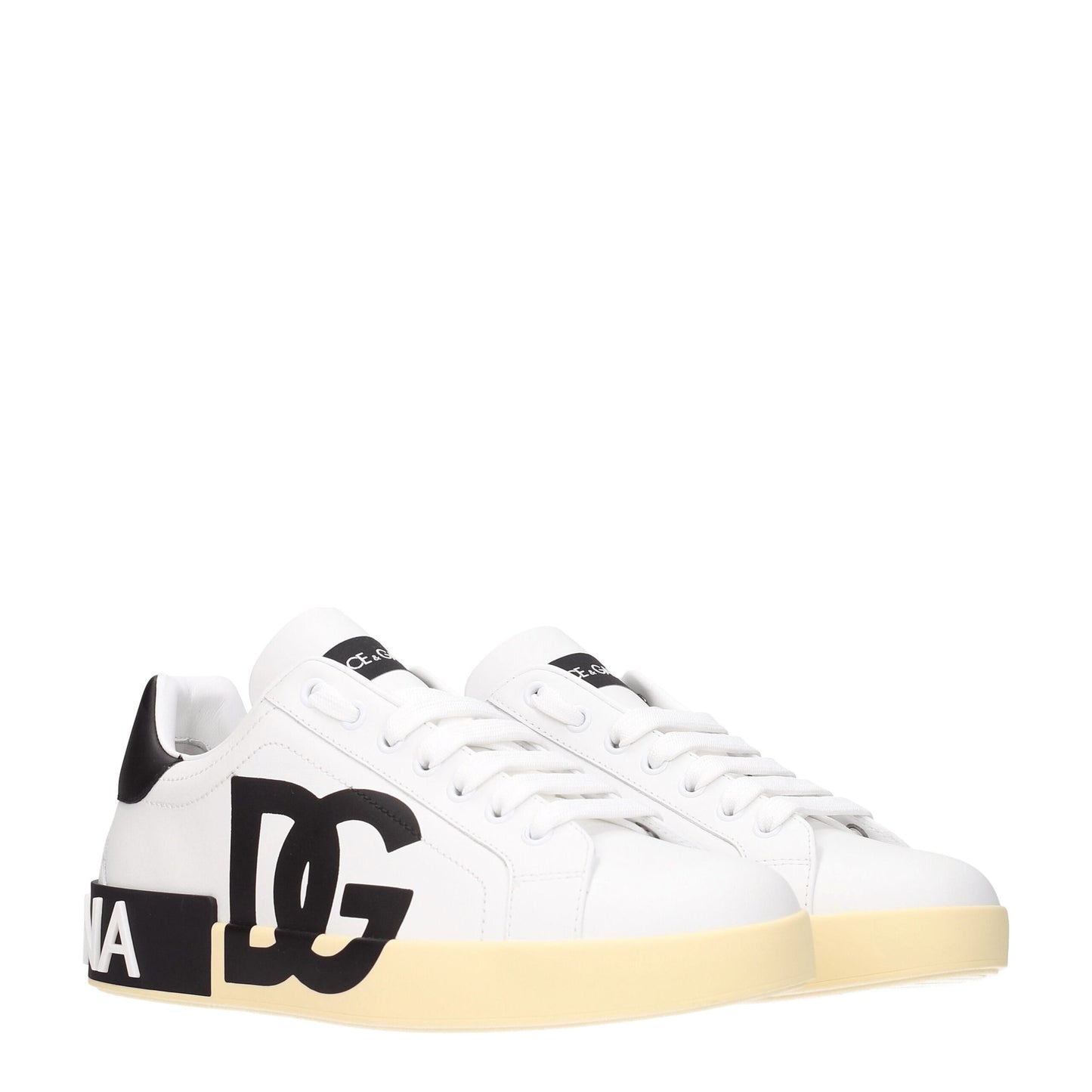 Zapatillas bajas de piel blanca Dolce & Gabbana