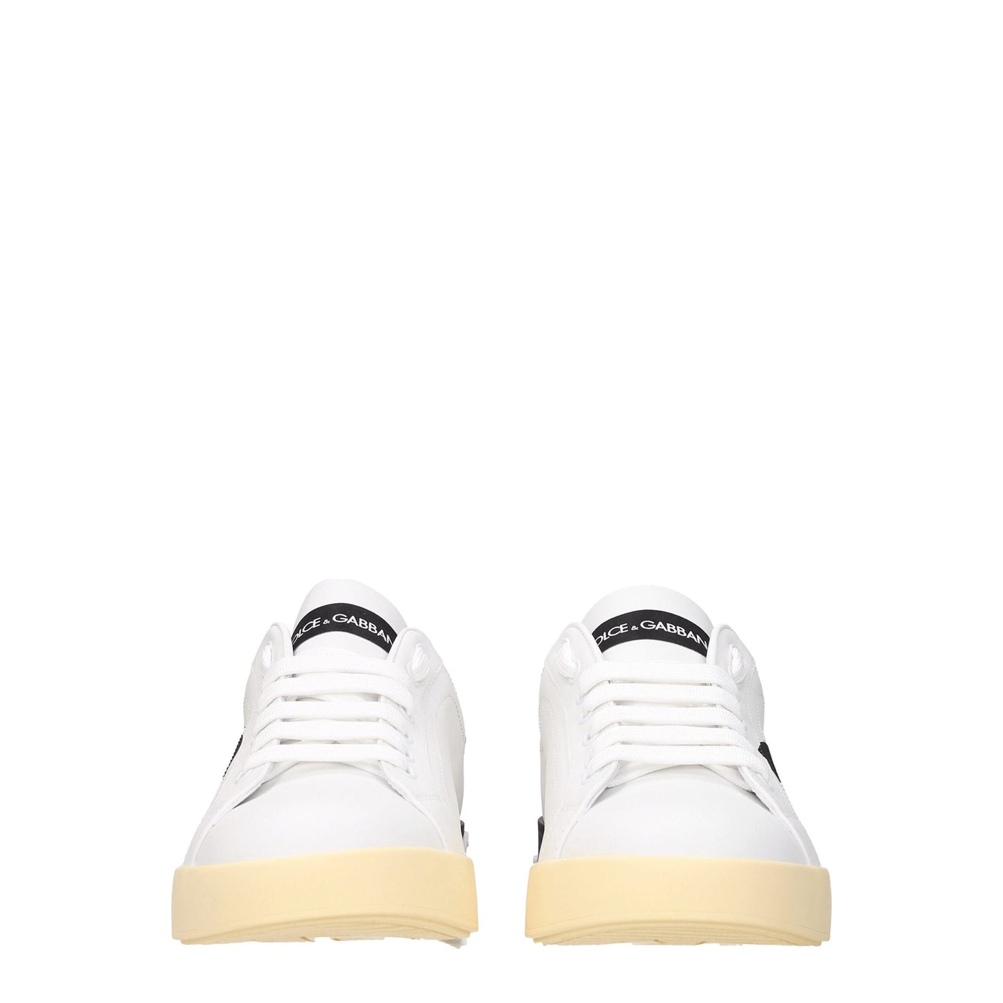 Zapatillas bajas de piel blanca Dolce & Gabbana