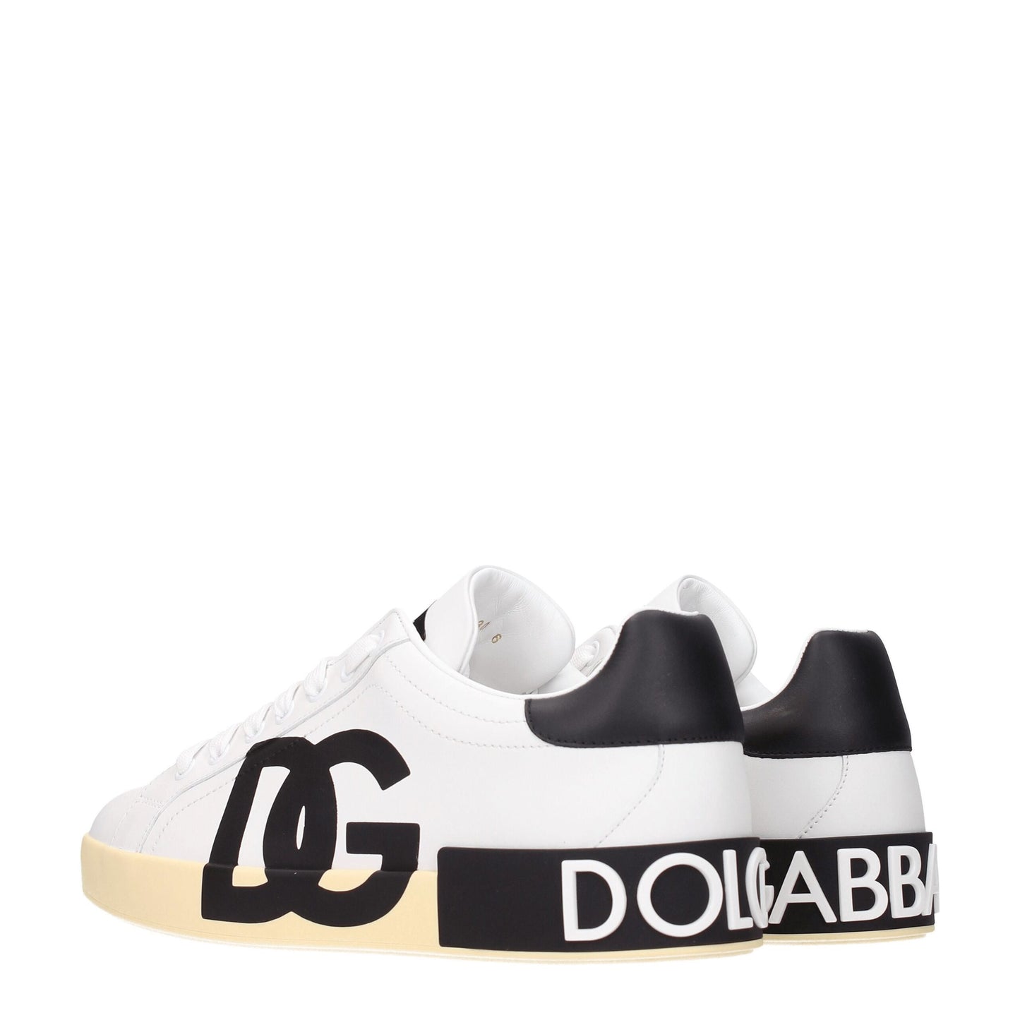 Zapatillas bajas de piel blanca Dolce & Gabbana
