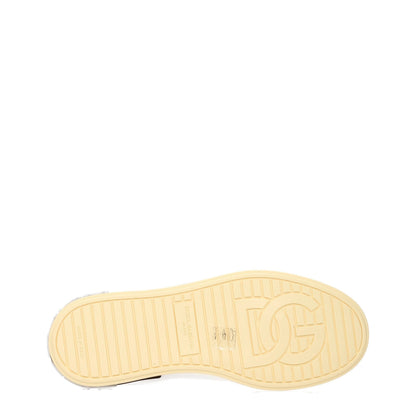 Zapatillas bajas de piel blanca Dolce & Gabbana