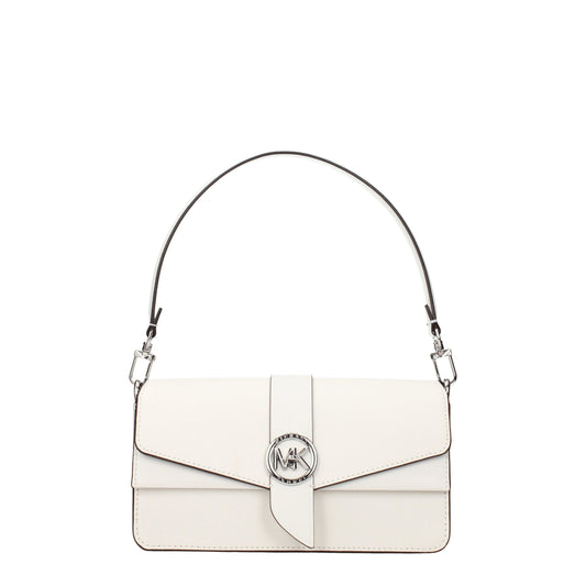 Bolso de mano Michael Kors de cuero blanco
