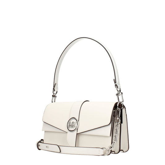 Bolso de mano Michael Kors de cuero blanco