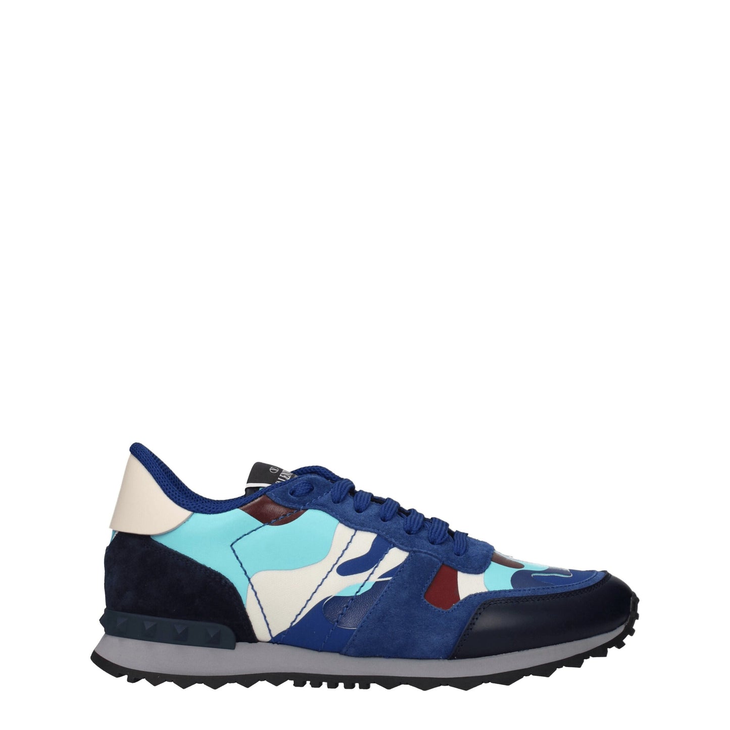 Zapatillas deportivas de piel azul Valentino Garavani