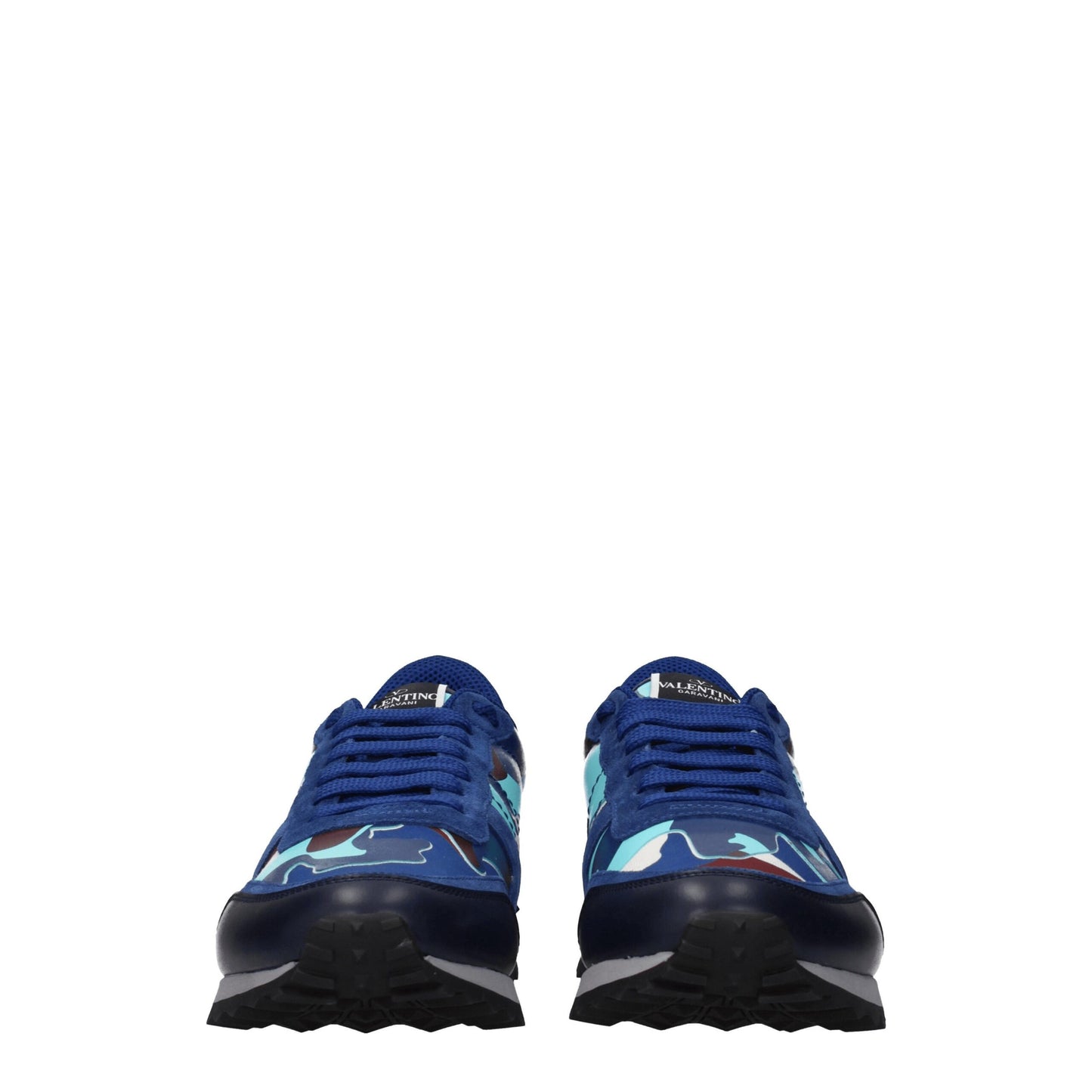 Zapatillas deportivas de piel azul Valentino Garavani