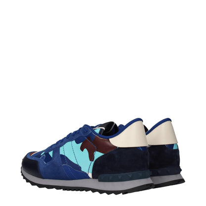 Zapatillas deportivas de piel azul Valentino Garavani