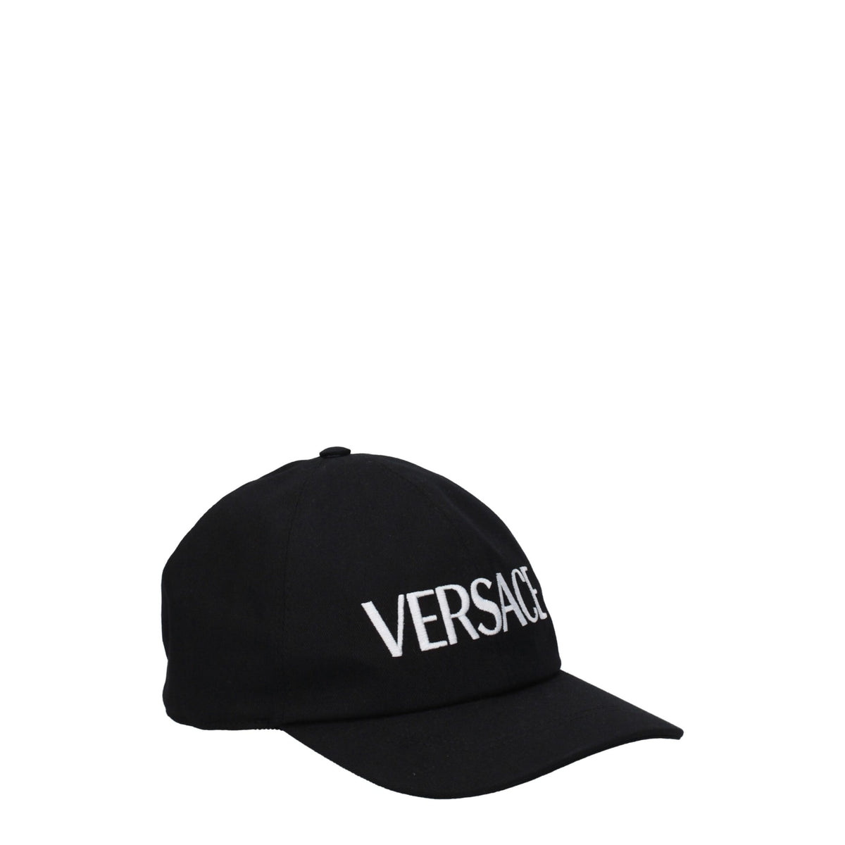 Versace Structured Black Cotton Baseball Cap