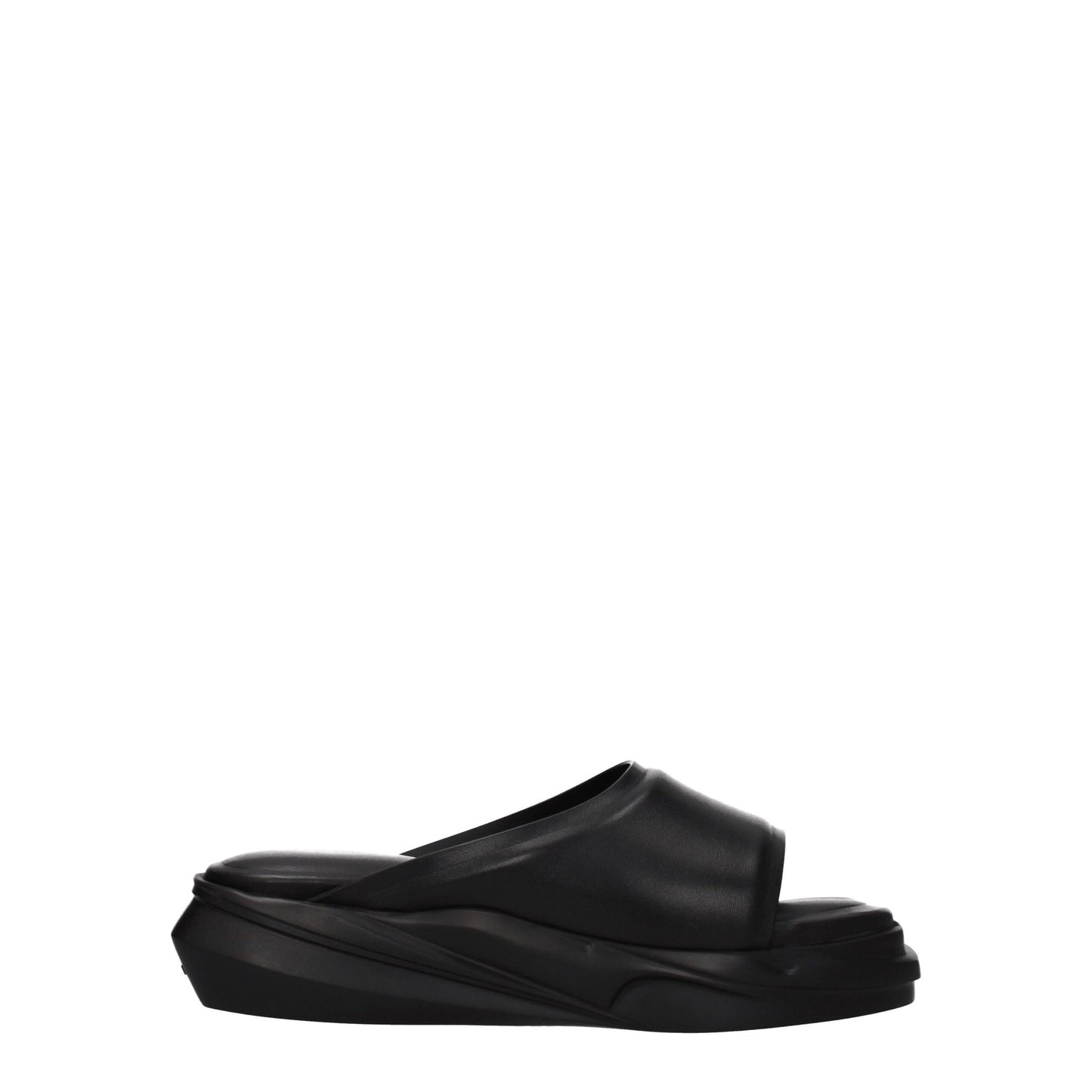 Pantuflas de cuero negras Alyx