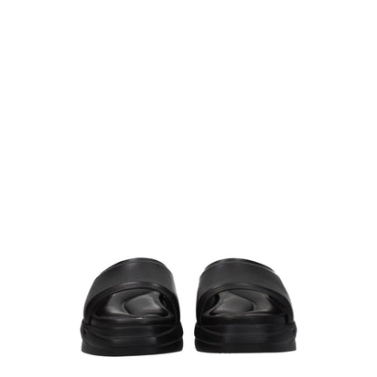 Pantuflas de cuero negras Alyx