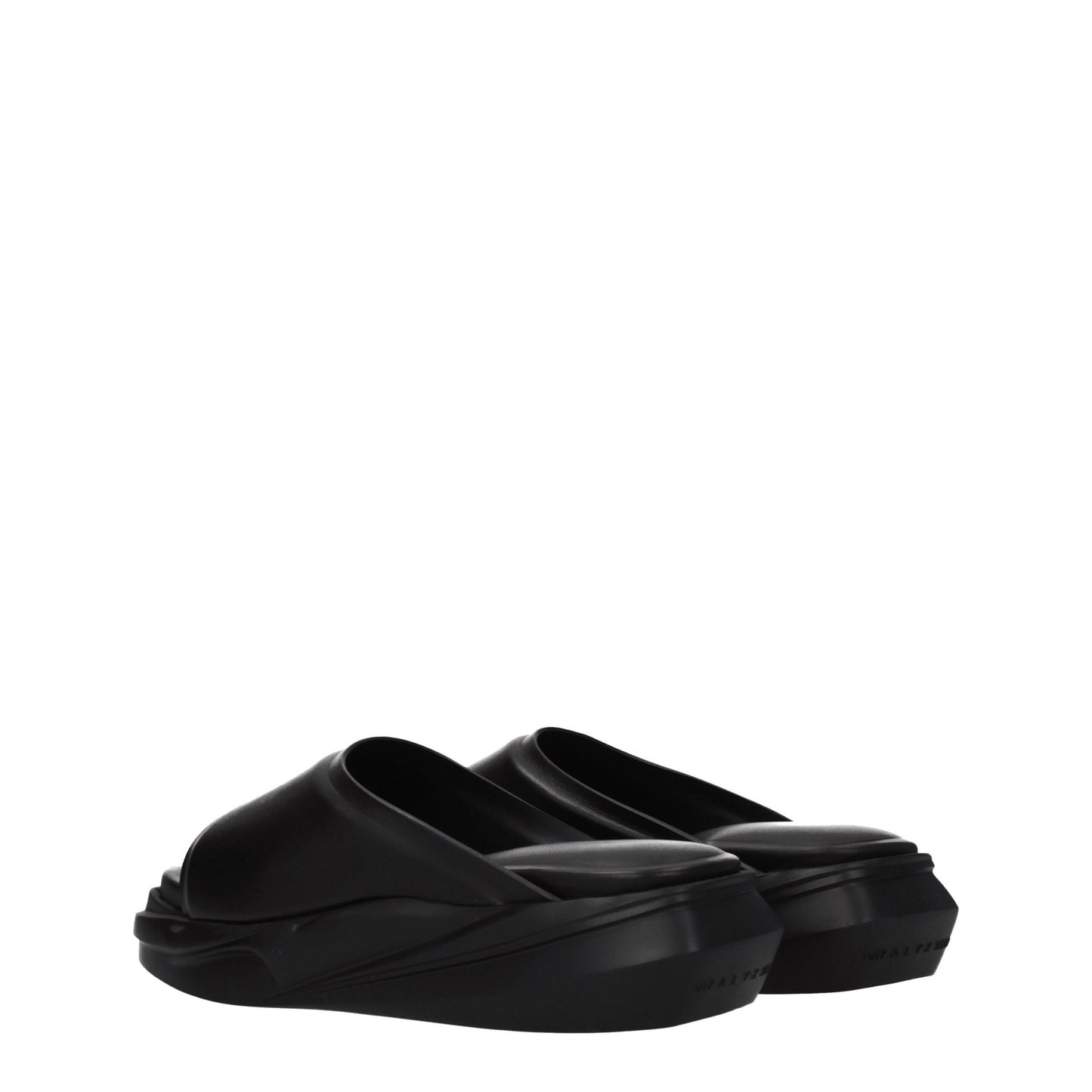 Pantuflas de cuero negras Alyx