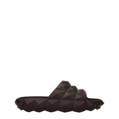 Zapatillas Valentino Garavani De Algodón Marrón F69634