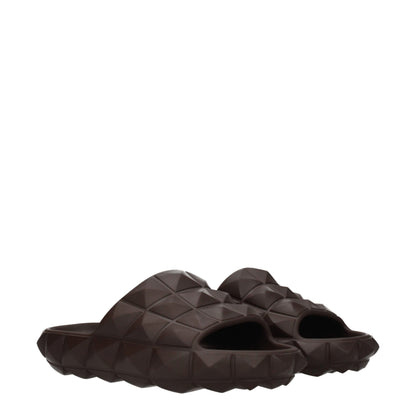 Zapatillas Valentino Garavani De Algodón Marrón F69634