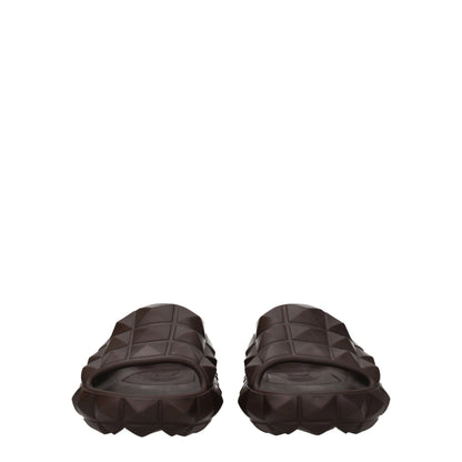 Zapatillas Valentino Garavani De Algodón Marrón F69634