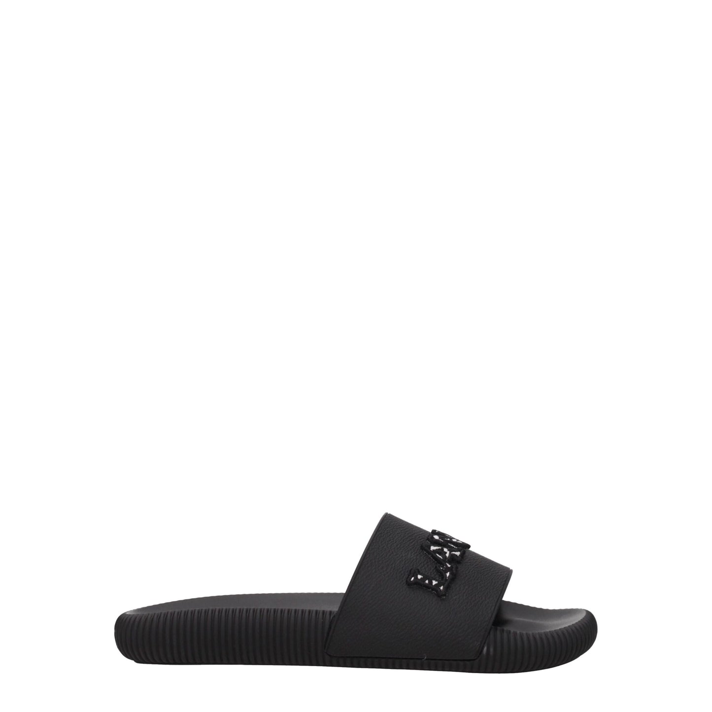 Pantuflas Lanvin de Algodón Negro