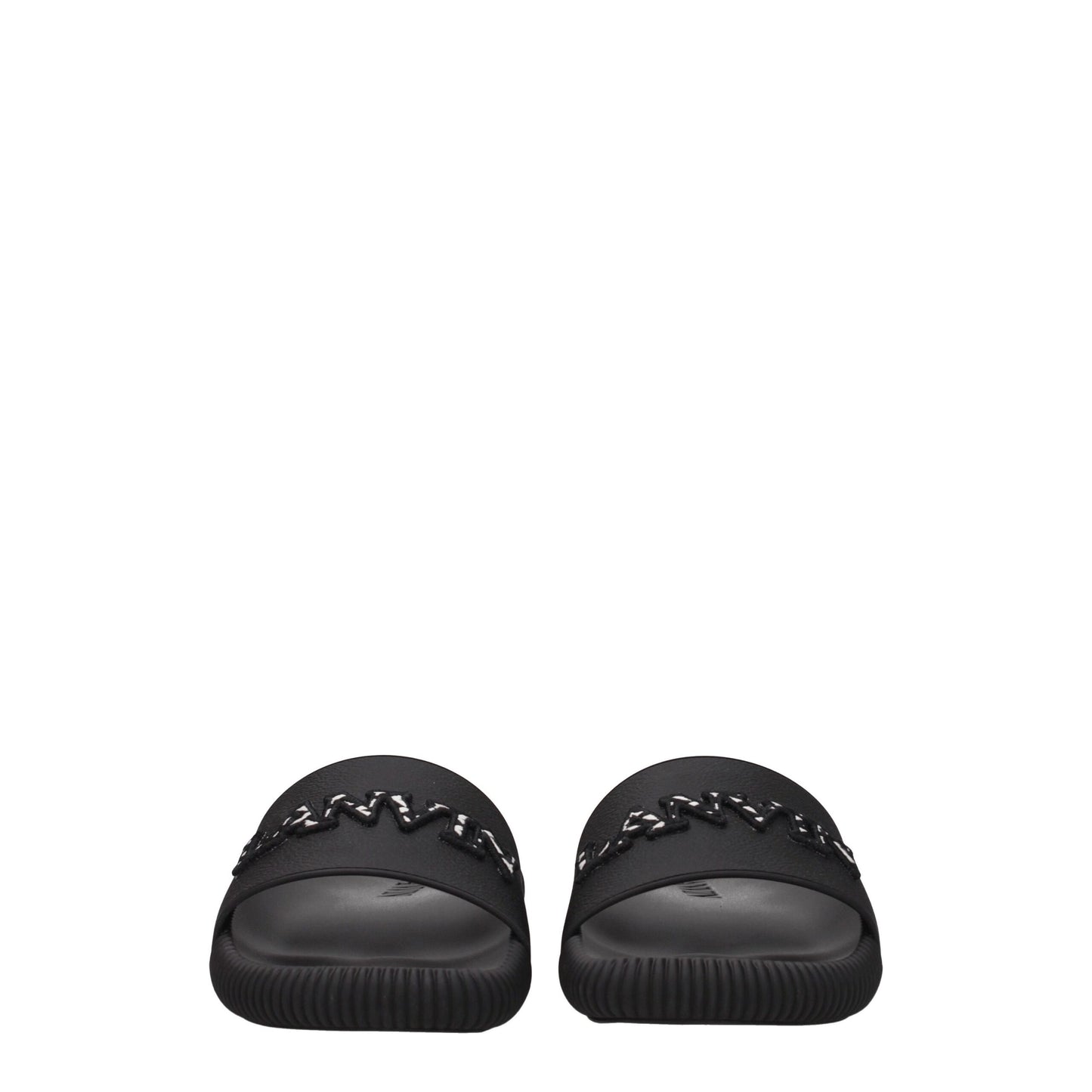 Pantuflas Lanvin de Algodón Negro