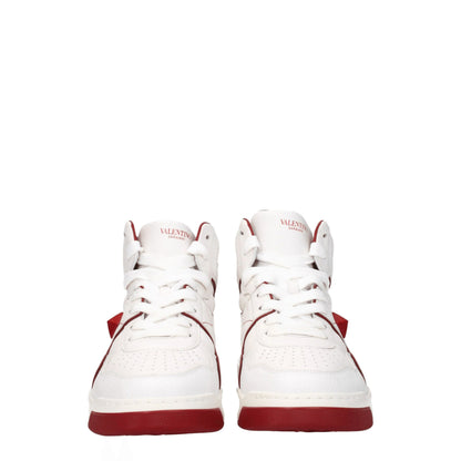 Zapatillas altas de cuero blanco Valentino Garavani