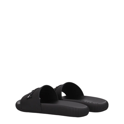 Pantuflas Lanvin de Algodón Negro