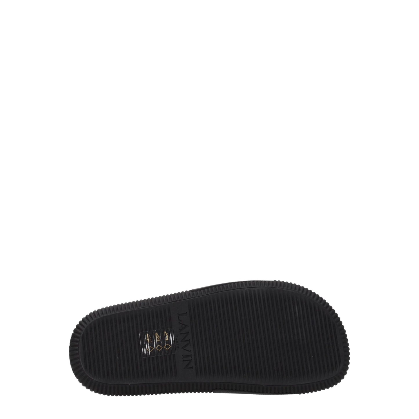 Pantuflas Lanvin de Algodón Negro