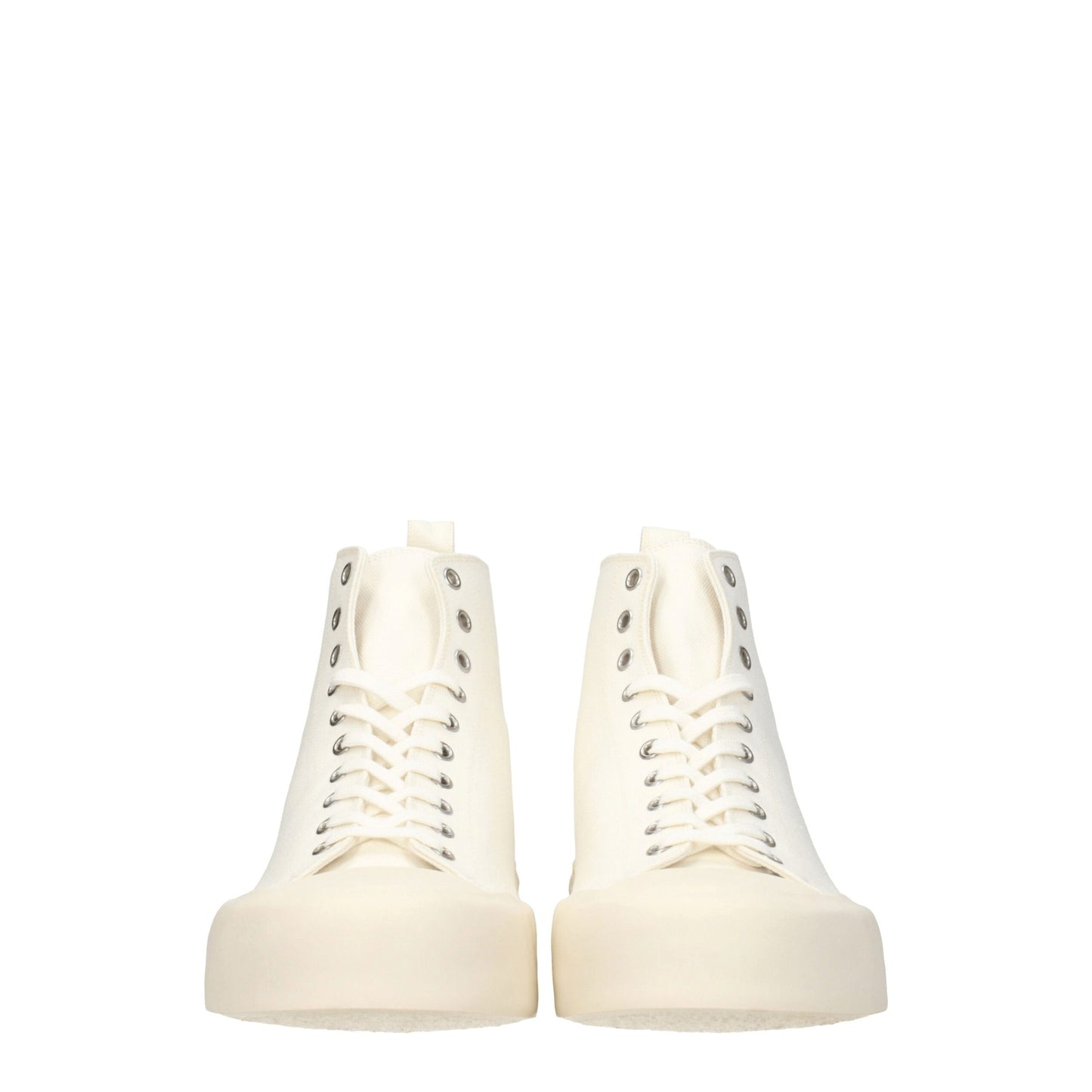 Zapatillas altas de tela beige Jil Sander