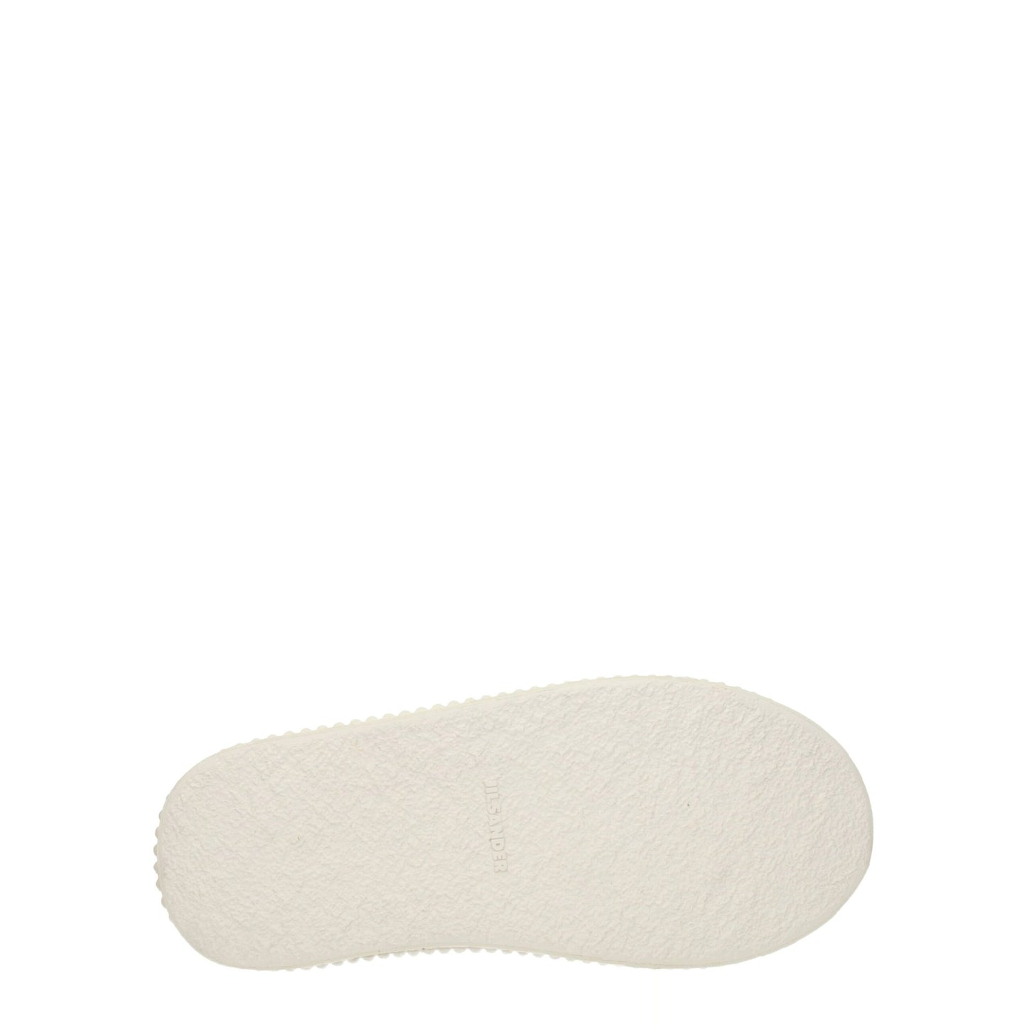 Zapatillas de plataforma de tela blanca Jil Sander
