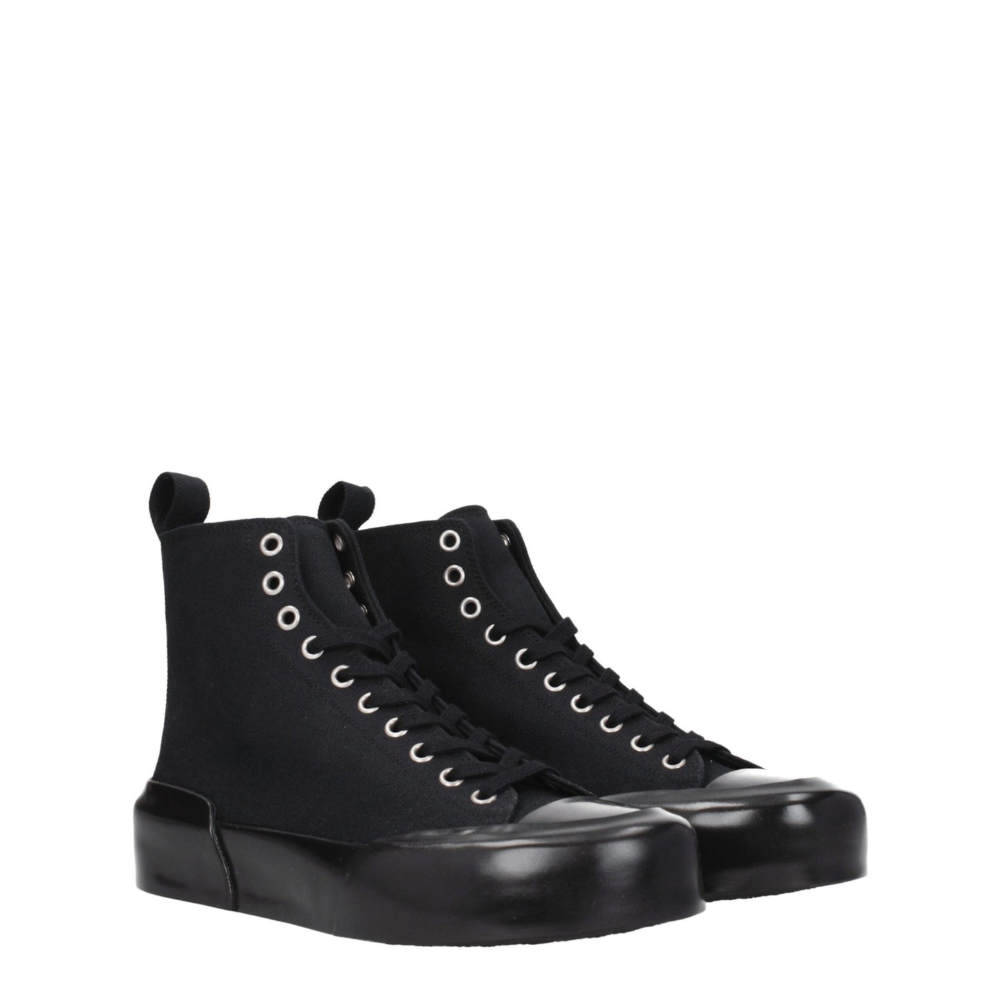 Zapatillas altas Jil Sander de tela negra