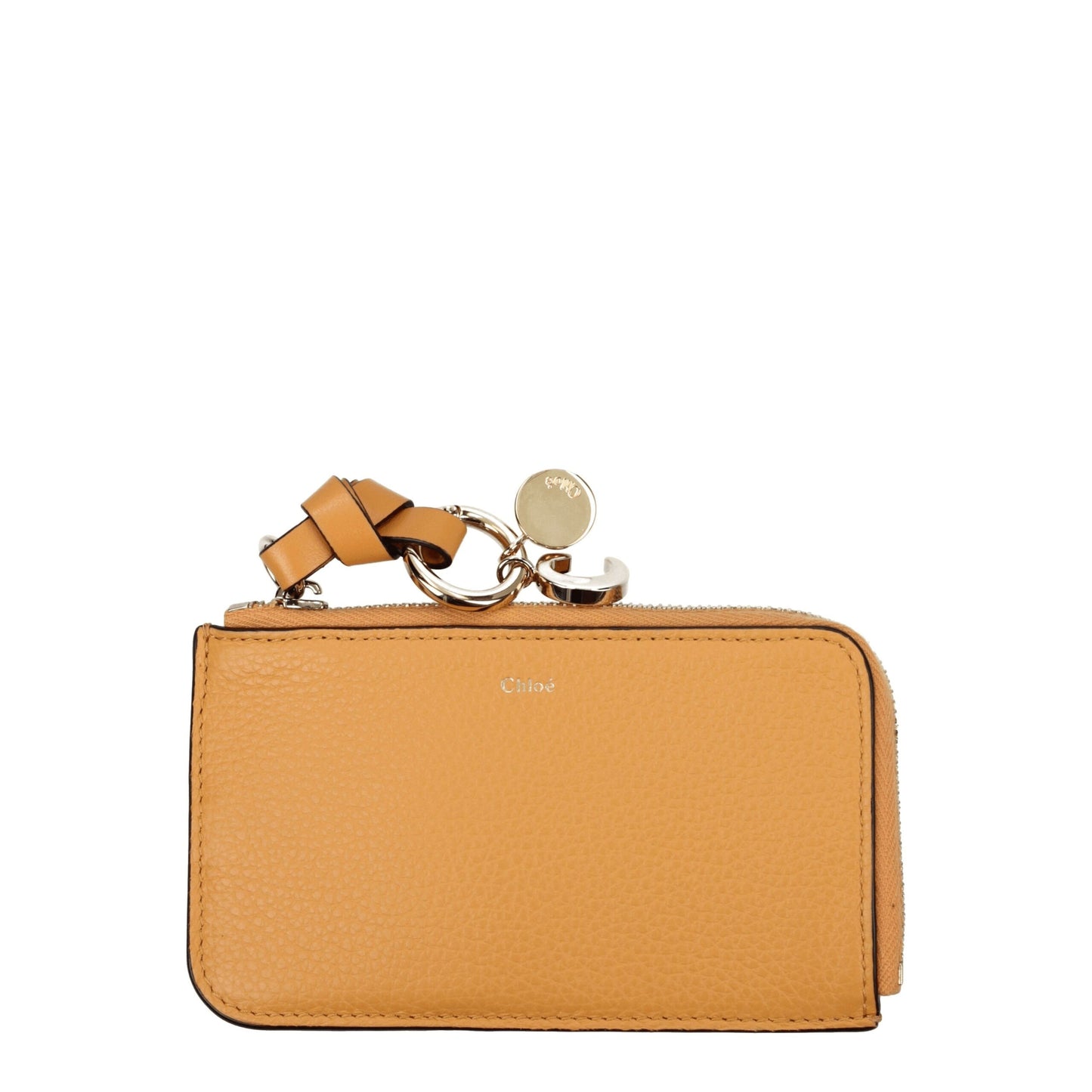 Cartera Chloé de cuero naranja
