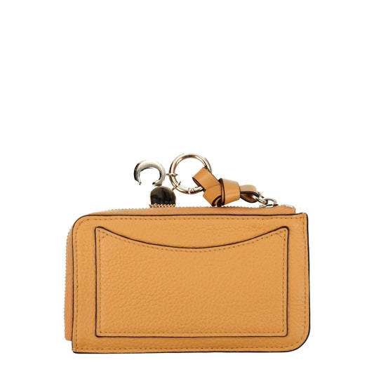 Cartera Chloé de cuero naranja