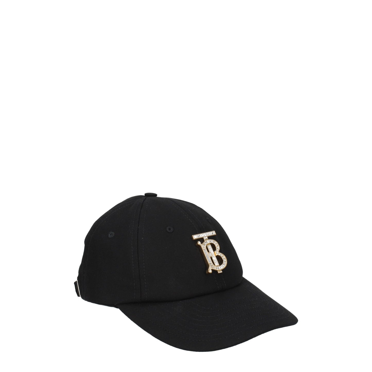 Gorra de algodón negra de Burberry (gorra de béisbol)