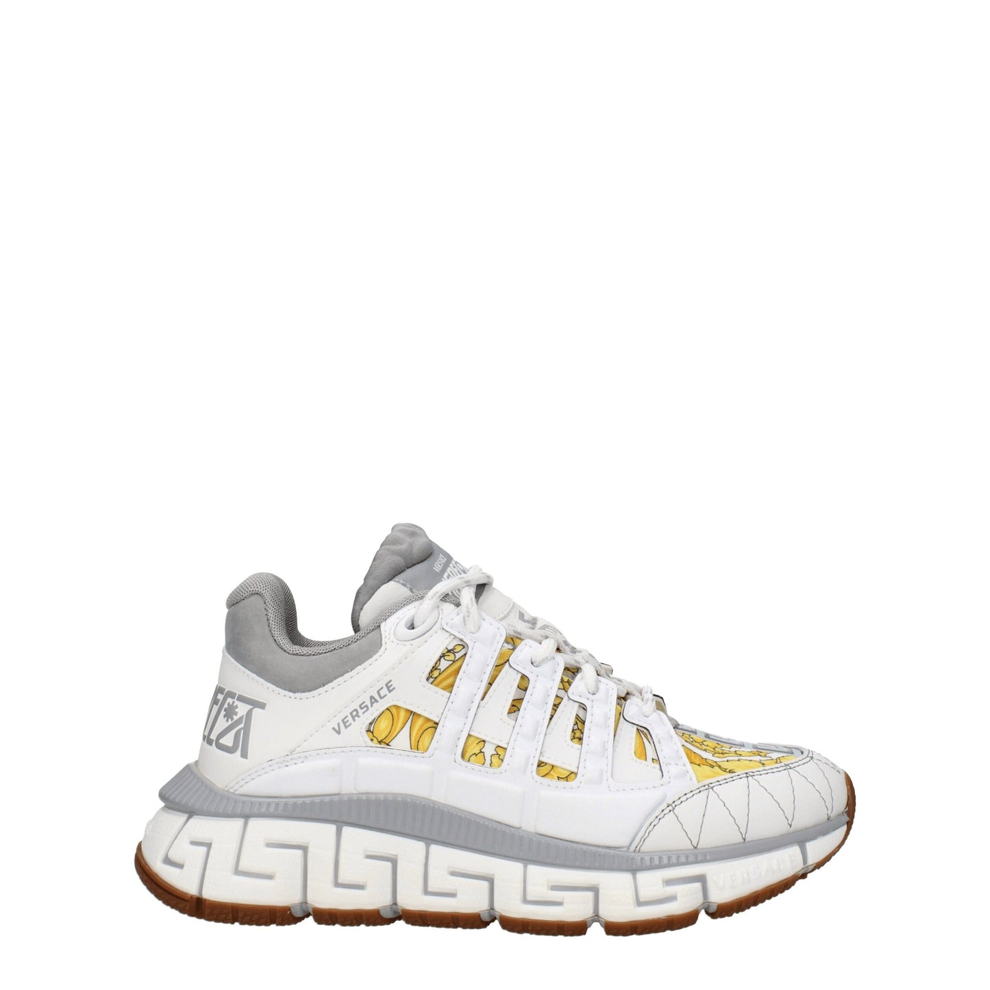 Zapatillas deportivas de tela blanca Versace