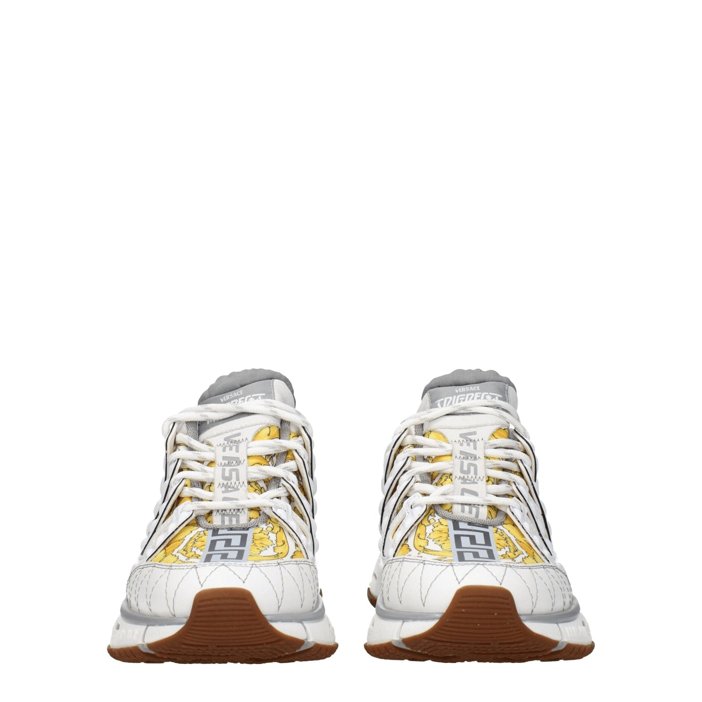 Zapatillas deportivas de tela blanca Versace