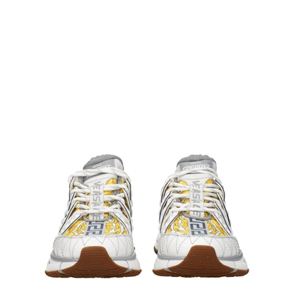 Zapatillas deportivas de tela blanca Versace