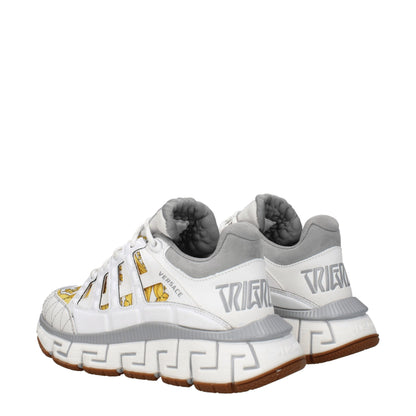 Zapatillas deportivas de tela blanca Versace