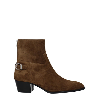Botines Celine de cuero marrón