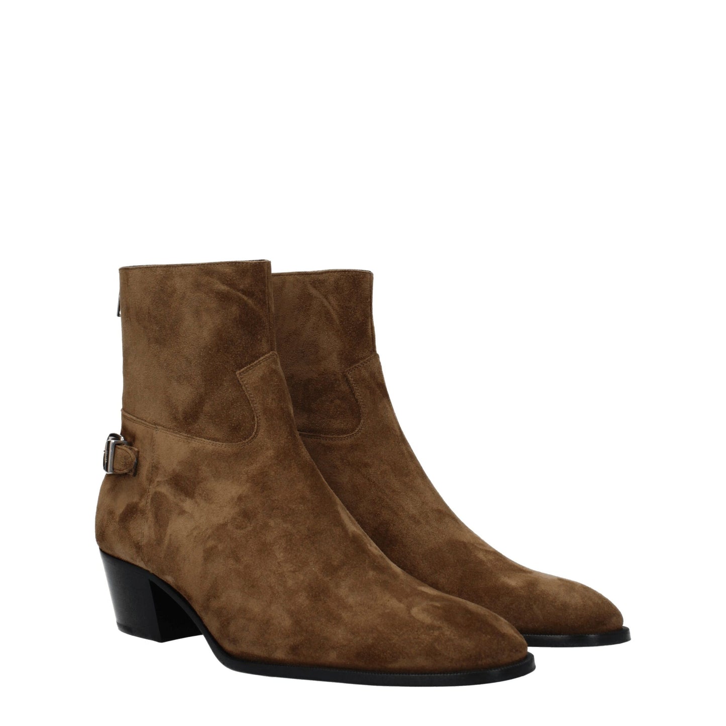 Botines Celine de cuero marrón