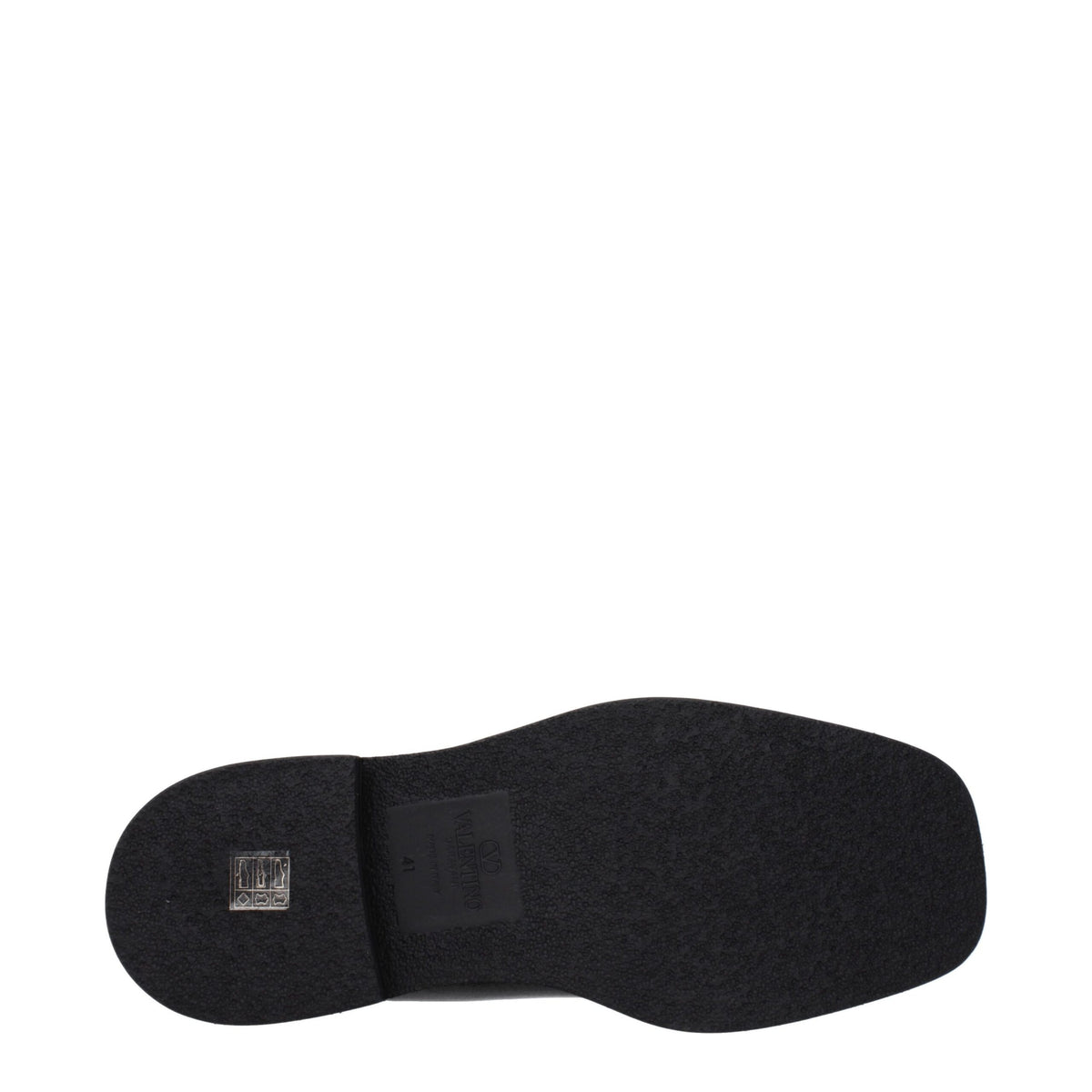 Botas De Tobillo De Cuero Negro Valentino Garavani