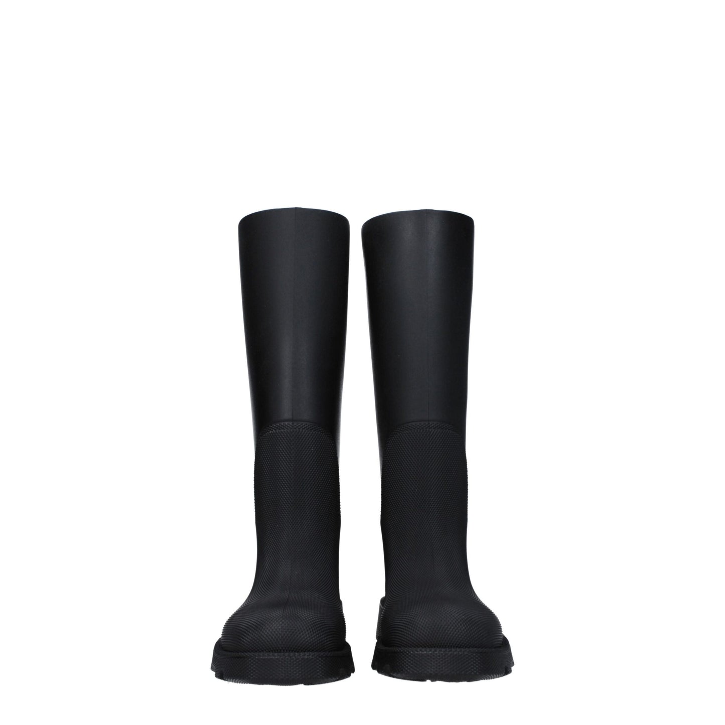Botas de agua Burberry negras de algodón