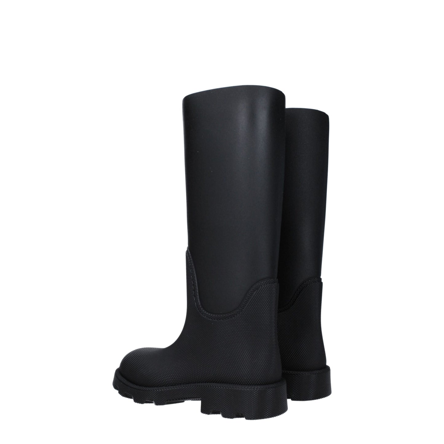 Botas de agua Burberry negras de algodón