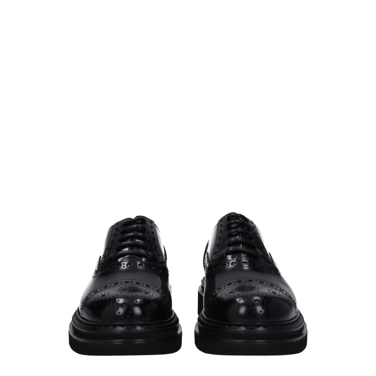 Dolce & Gabbana Black Leather Oxford And Derby Shoes